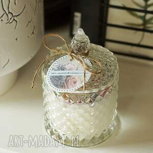 świeca w szkle no 8 przezroczysta na gwiazdkę, prezent