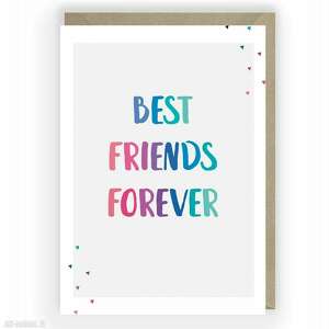 kartka okolicznościowa best friends forever przyjaźni, kartki