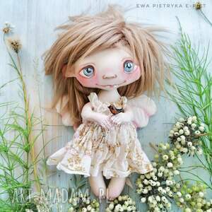 hand made dekoracje aniołek e-piet artystyczna lalka kolekcjonerska - ręcznie szyta i