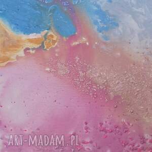 torrevija hiszpania rozowe jezioro, obraz krajobraz, obrazy na plotnie