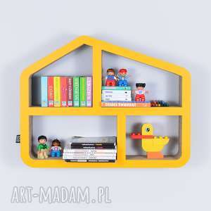 pokoik dziecka półka na książki zabawki domek ecoono żółty chłopiec