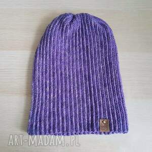 Ciepła wełniana czapka handmade, na zimę