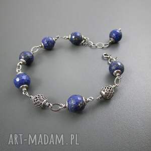 handmade bransoletka z lapis lazuli