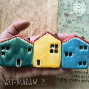 święta, domki ceramika