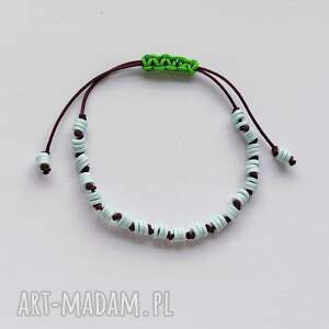 Okrąg bransoletka regulowana - koraliki Katsuki 4 mm