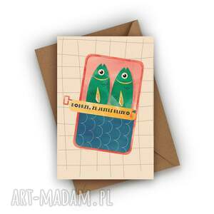 kartka walentynkowa - dobrze, że jesteś blisko, prezent walentynkowy