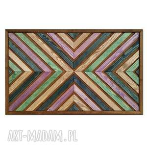 obraz z drewna, dekoracja ścienna /178/ drewniany, mozaika