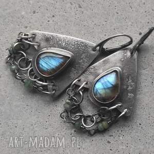 kissa anna kolczyki srebro labradoryt