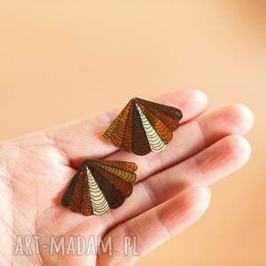Czekoladow klipsy muszelki, kształt muszli