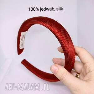 Jedwabna opaska puffy, do włosów, recyklingu