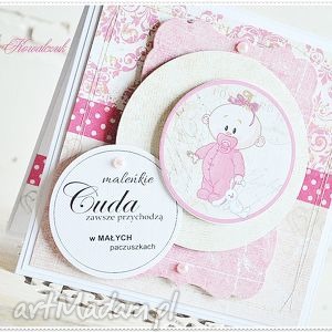 handmade scrapbooking kartki kartka z okazji narodzin dziecka