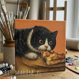 Obraz akrylowy „ Przyczajony tygrys”, kocia historia