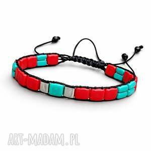 bransoletka tila, bransoletki makrama sznurka, kolorowa