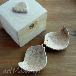 handmade ceramika ptaszki dwa - miseczki