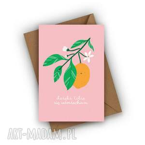 kartka walentynkowa - dzięki tobie się uśmiecham dla przyjaciela