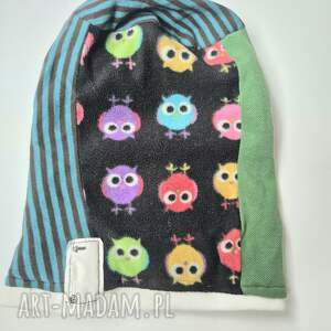 Czapka kolorowa Smerfetka dziecięca rozmiar uniwersalny ciepła miła