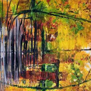 Zlota Polska jesien, obraz krajobraz, las, natura