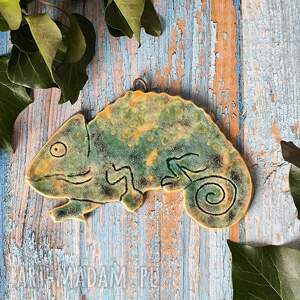 ręcznie robione dekoracje kameleon