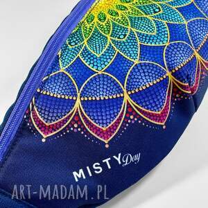Kolorowa nerka z mandalą - prezent torebka boho