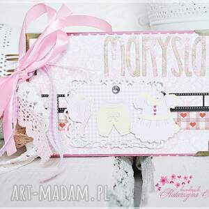 handmade scrapbooking albumy album na zdjęcia dla dziewczynki