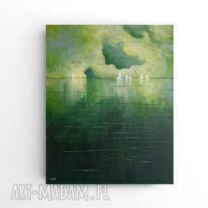 MORZE W ZIELENIACH obraz akrylowy formatu 50/40 cm