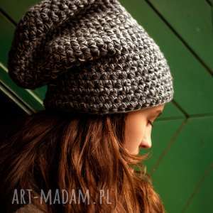 ręcznie zrobione czapki czapka handmade. 041 / beanie / szydło