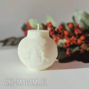 handmade prezenty święta świeca sojowa bombka no 2