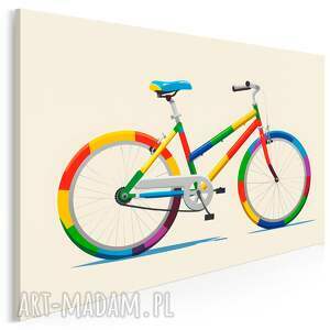 obraz na płótnie - kolorowy rower hobby pasja dla cyklisty 120x80 cm 113901