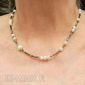 handmade naszyjniki perły w naszyjniku vintage uroczy w duchu pięknej starej biżuterii