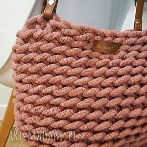 torba z grubego sznurka boho weave bag 35 cm luźna na ramię