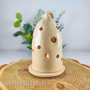 handmade ceramika ceramiczny lampion na tealight