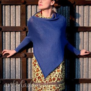 sweter - ponczo - Ubrania swetry