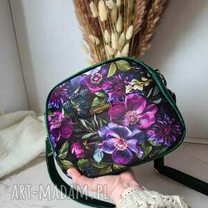 torebka damska box ada weluru kwiaty, kosmetyczka na co