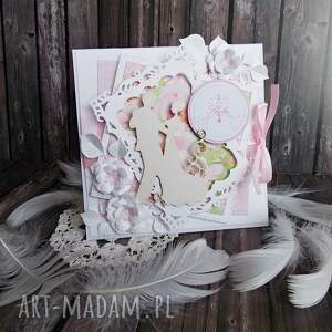 ręcznie robione scrapbooking kartki kartka z okazji ślubu