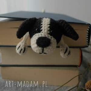 Zakładka do Książki Czarno Biały pies, piesek, dla czytelnika