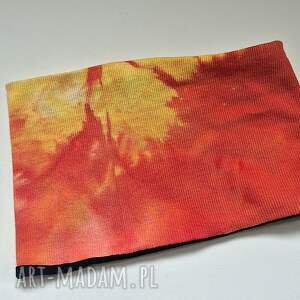 opaska dzianinowa ręcznie farbowana ciepła na podszewce box A1 boh, fri