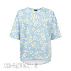 nashani bluzka t-shirt rumianki białe kwiatki, koszulka na lato