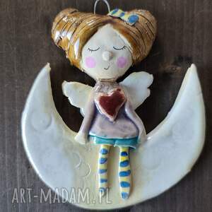 ceramiczny prezent, anioł, ceramika, chrzest