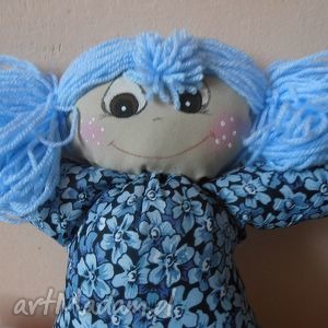 arletka w niebieskim komplecie, lalka, przytulanka maskotka doll