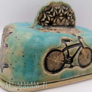 maselnica rowerowe love ceramika rękodzieło z gliny użytkowa
