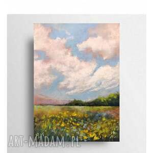 pejzaż - praca formatu 24/18 cm pastele suche