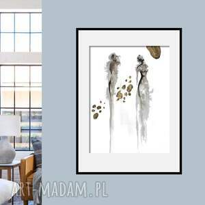 Prezent Z cyklu Obecność 30cm x 40cm, A3, obrazy do salonu, para