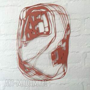 Wycinanka z papieru 6/2023 ręcznie wykonana, ozdoby na ścianę