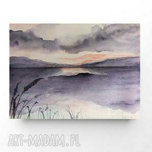 pejzaż - akwarela formatu 18/24 cm