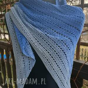 Prezent Chusta niebieska cieniowana