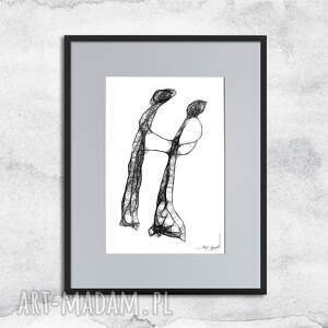 Prezent Grafika z ramą - nr 58, czarno biała