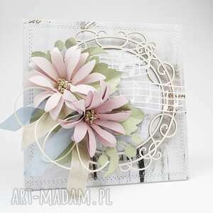 ręcznie wykonane scrapbooking kartki pastelowa kartka w pudełku