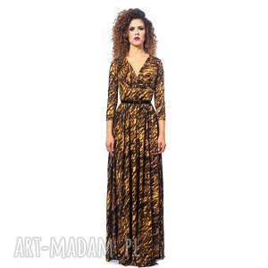 elle - gold zebra maxi, zeberka, wygodna, unikalny