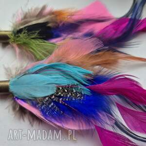 klipsy kolorowe lekkie długie