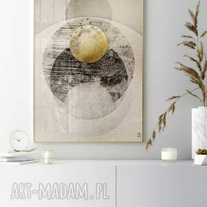 plakat - taniec planet 50x70 cm gc 21 1118 abstrakcja geometryczna plakaty